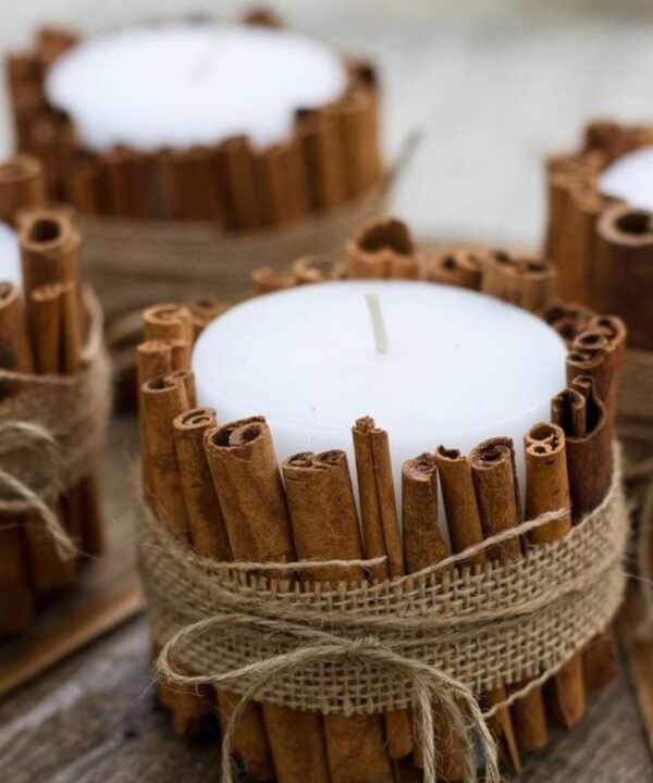Dark winter Candle